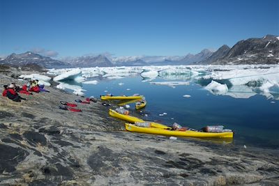 Kayak et banquise de la côte est - Groenland