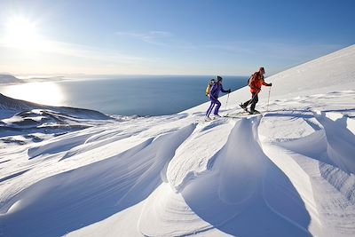 Ski de rando au nord de l'Islande