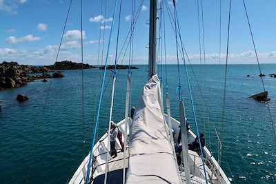 L'Aztec Lady dans les îles Chausey - France