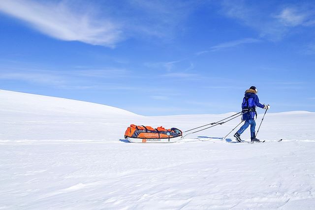 Voyage Initiation au ski pulka en Norvège